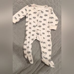 Adorable White and Gray Kids One Piece
